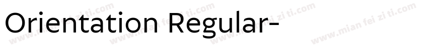 Orientation Regular字体转换